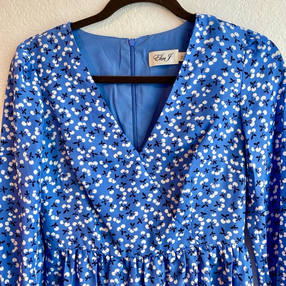 Eliza J Royal Blue Baby Doll Dress - Picture 6 of 8